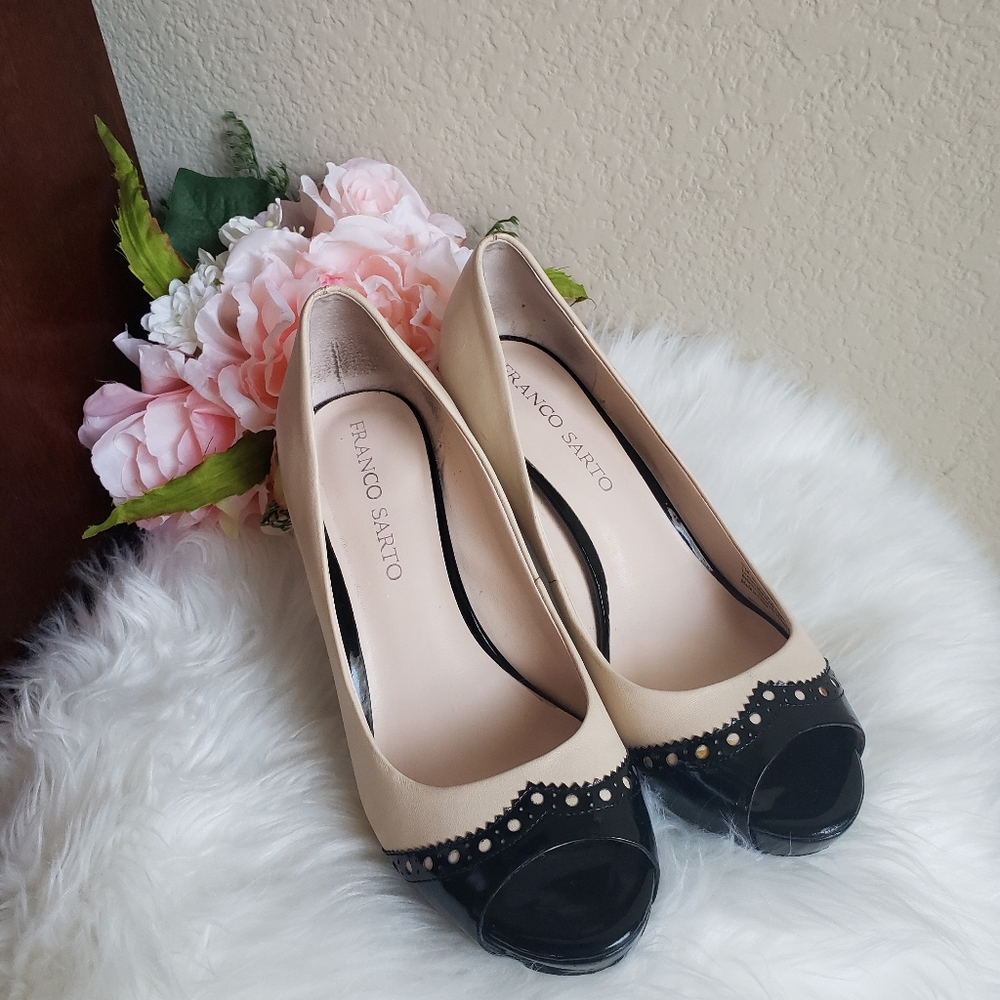 Franco Sarto Peep Toe Bruna Pumps